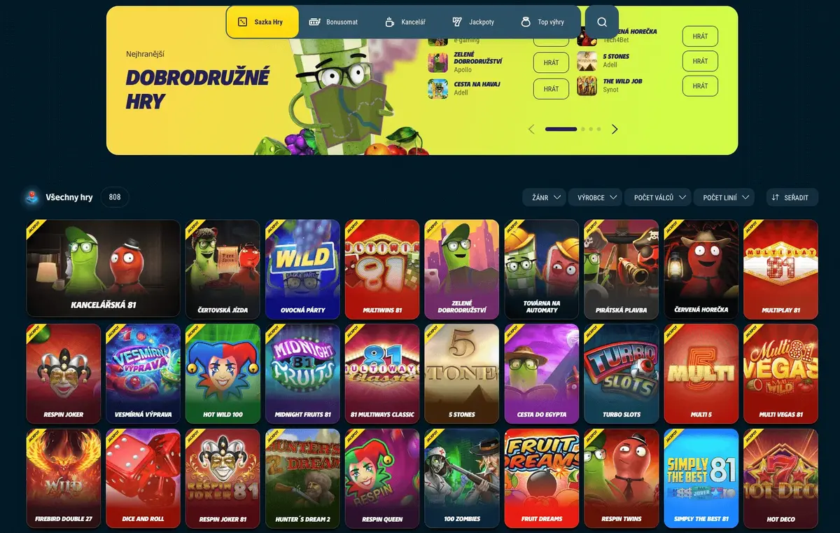 Sazka Snímek obrazovky 1