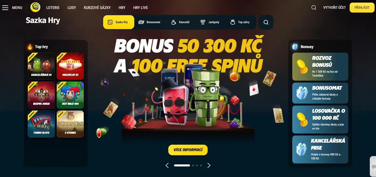 Sazka Snímek obrazovky 2